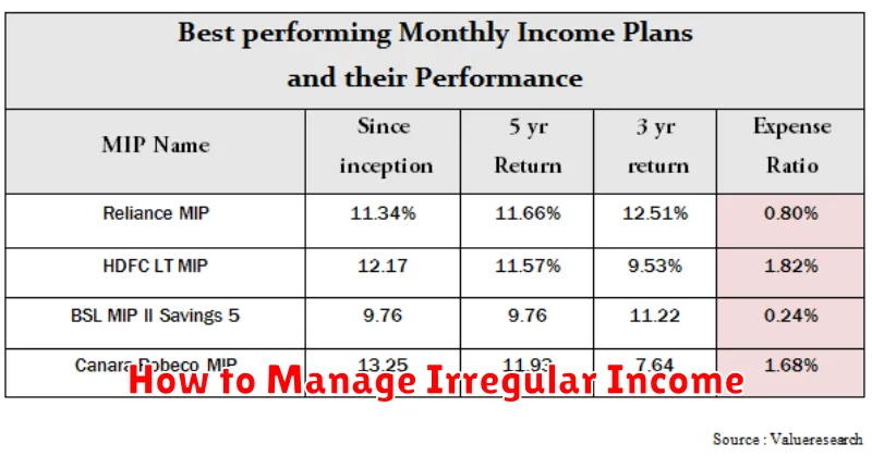 How to Manage Irregular Income
