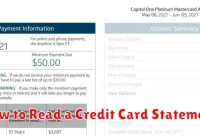 How to Read a Credit Card Statement
